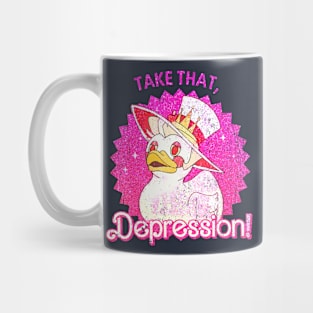 Take that Depression Lucifer Duck Glitter Style Mug